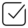 Tick box icon