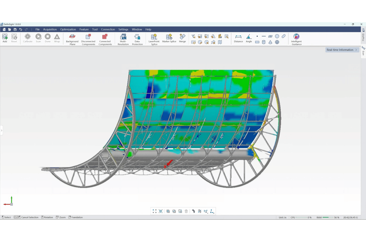 TrackScan Sharp-Z industrial-grade accuracy and structural stability