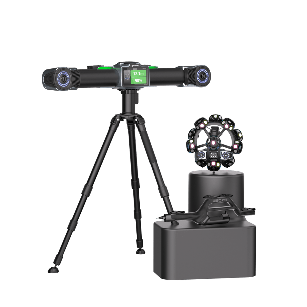 TrackScan Sharp-Z optical 3D scanner and self-tracking rotary tracker